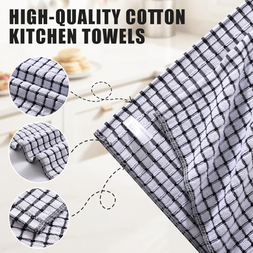 Mordimy Premium Cotton Kitchen Towels 16"x 25", 6 Pack - Image 3