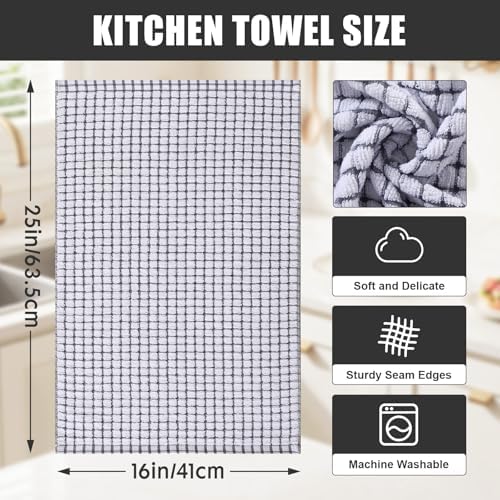 Mordimy Premium Cotton Kitchen Towels 16"x 25", 8 Pack - Image 2