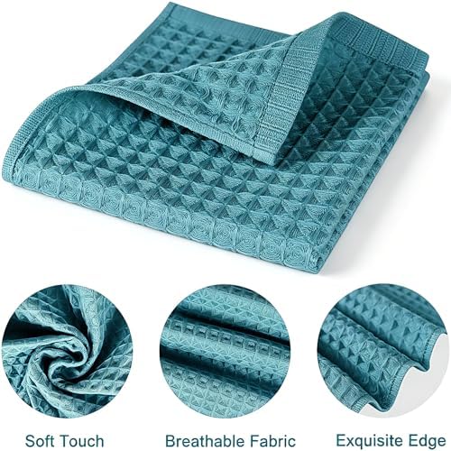 vfaejll Kitchen Towels Set 6 Pack, 100% Cotton Waffle Weave Dish Cloths & Dish - Image 5