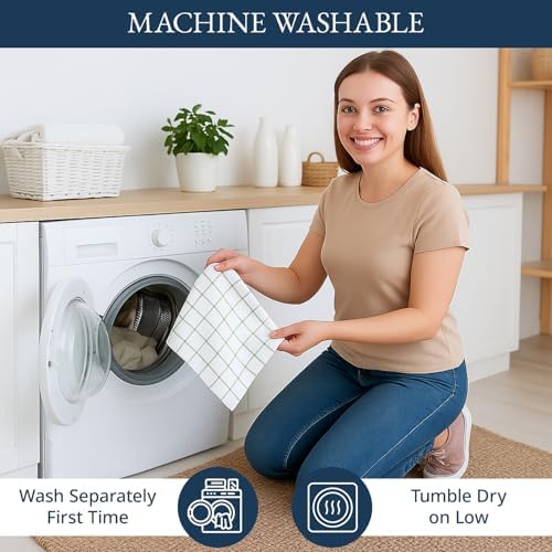 LANE LINEN Kitchen Towels Set of 12-100% Cotton, Quick-Drying 18” x 28” - Image 6
