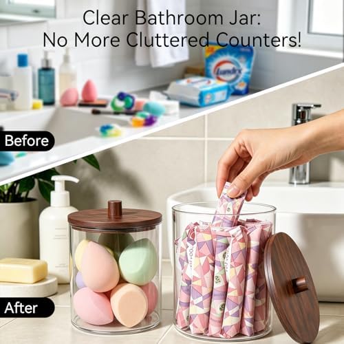 Amolliar Clear Acrylic Laundry Pods Container - Image 4