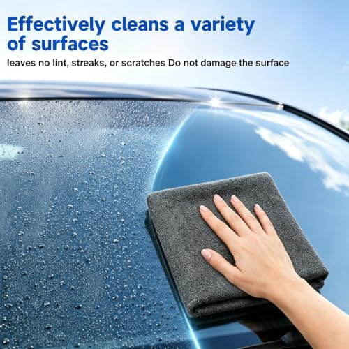 enterlent 5 Pack Magic Cleaning Cloth, Thickened Microfiber Cleaning Cloths - Image 4