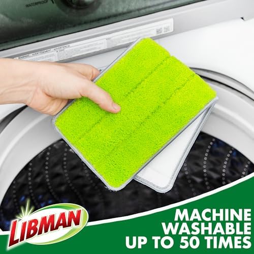 Libman Rinse 'n Wring Mop and Bucket System, 5 Microfiber Pads Included - Image 5