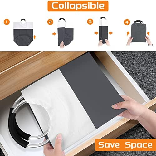 BlissTotes 115L Laundry Basket, Freestanding Collapsible Hamper - Image 6