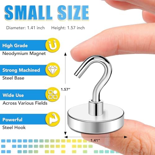 TRYMAG Magnetic Hooks for Cruise Cabins, 25 Pack - Image 2