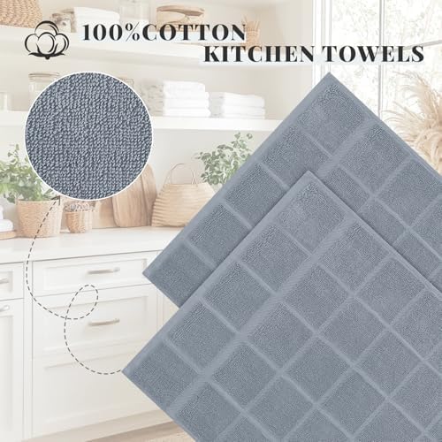Homaxy 100% Cotton Kitchen Towels 18"x28", 8 Pack Dish Towels - Image 3