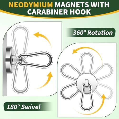 Grtard 6 Pack Magnetic Hooks - Image 4