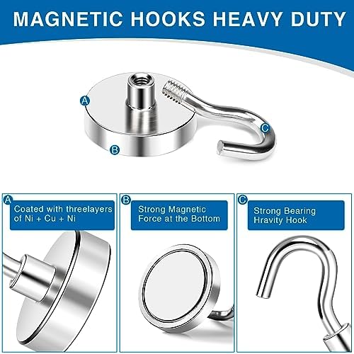 LOVIMAG Magnetic Hooks for Cruise Cabins, 6 Pack - Image 4