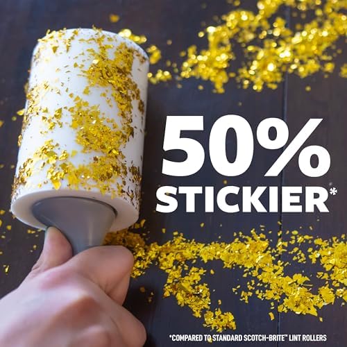 Scotch-Brite Extreme Clean Lint Roller, 200 Sheets Total, 2 Pack - Image 2