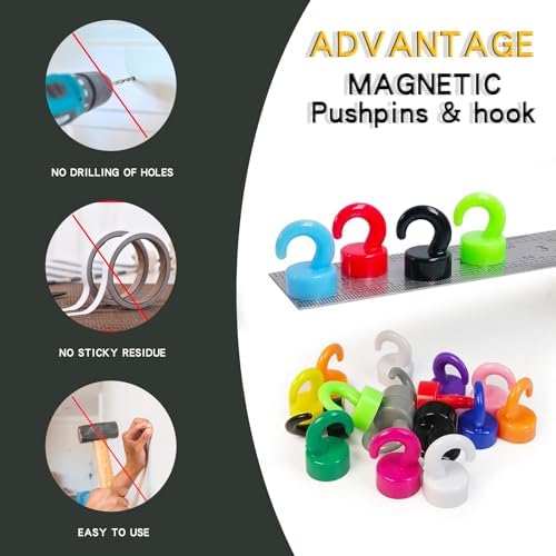 Magnetic Hooks Small But Strong, 12 Pack 8Lbs Holding Capacity - Image 6