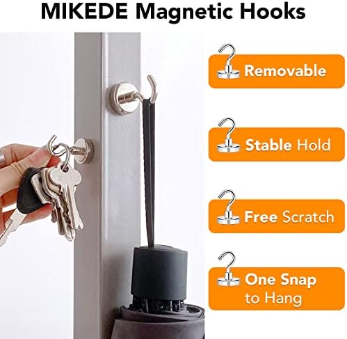 MIKEDE Magnetic Hooks 85Lbs+ Heavy Duty Magnet Hook - Image 2