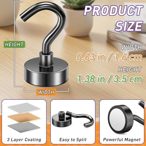 150 Pack Magnetic Hooks for Cruise Cabins 30lbs Heavy Duty Magnet - Image 6