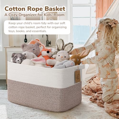 Goodpick 75L Extra Large Woven Rope Blanket Basket - Image 2