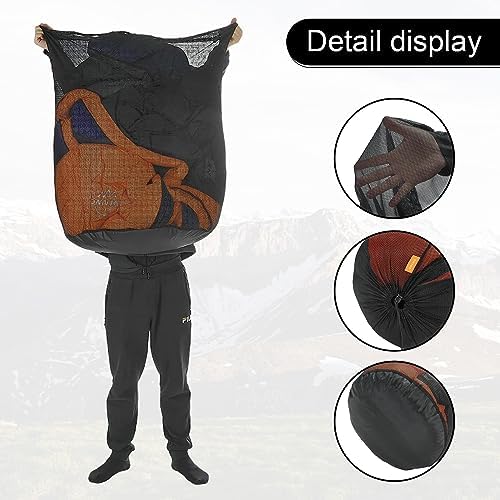 1Pcs100L Mesh Sleeping Bag Storage Sack Stuff Sack Mesh Laundry Bag Drawstring - Image 3