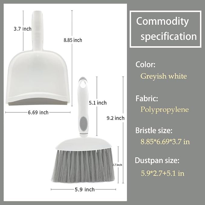 Dust pan, Small Broom and Dustpan Set, Mini Dustpan and Brush Set, Small Hand - Image 6