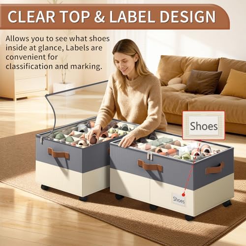 Foyego Shoe Organizer for Closet, - Image 4