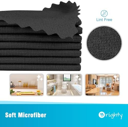 Orighty Microfiber Cleaning Cloth Bulk, 50 Pack Shop Towels 12x12 in - Image 2