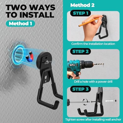 Heavy Duty Magnetic Hooks, Magnet Tool Hooks - Image 7
