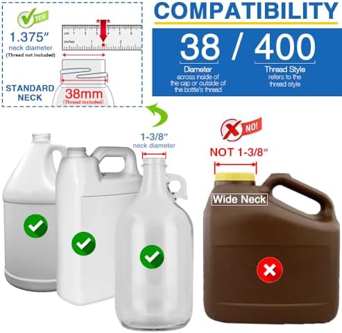 4Pcs 38-400 Leak Proof Gallon Jug Syrup Pump Dispenser - Image 4
