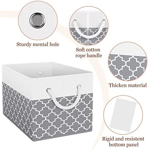 Fab totes Storage Bins 6-Pack, Foldable Storage Baskets - Image 4