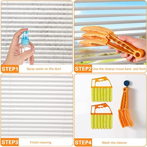 10 Pcs Venetian Window Blind Cleaner Duster Tool Set, Mini Blind Cleaner Duster - Image 2