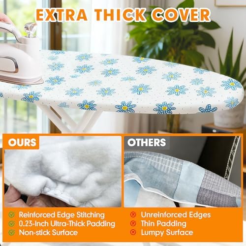 Ironing Board Cover and Pad, 18x49 Extra Wide, Scorch Resistant - Image 3