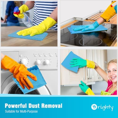 Orighty Microfiber Cleaning Cloth Bulk, 150 Pack Shop Towels 12x12 in - Image 4