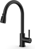 WEWE Pull-Down Kitchen Faucet, 3-Mode Sprayer, Matte Black | 360° Swivel by WEWE