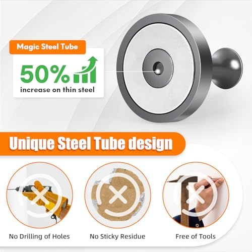 Neosmuk Magnetic Hooks Steel Tube Design - Image 3
