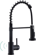 WEWE Touchless Kitchen Faucet, 2-Mode Sprayer, Matte Black, Pull-Down | 17-Inch by WEWE