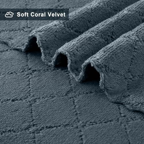 Homaxy Super Soft 16 Pack Coral Velvet Dish Cloths, Dark Grey - Image 2