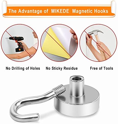 MIKEDE N52 Magnetic Hooks Strong Neodymium Magnet Hook - Image 6