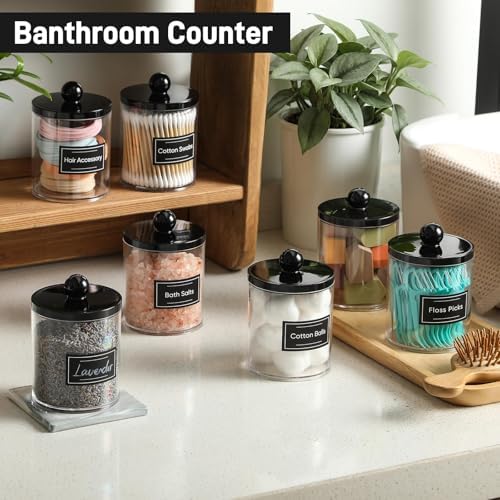 4 Pack Acrylic Qtip Holder Dispenser - Image 4