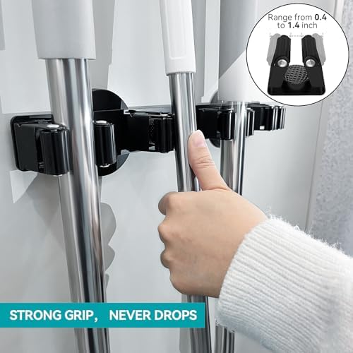 Magnetic Mop Broom Holder, Strong Non Slip Magnetic Broom Mop Hanger, Heavy - Image 4