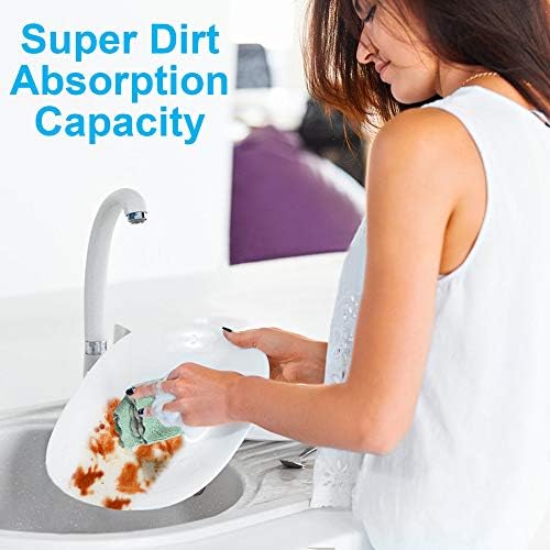 OstWony 12PCS Kitchen Towels Dish Cloths, Reusable Cleaning Rags 10x6in - Image 5
