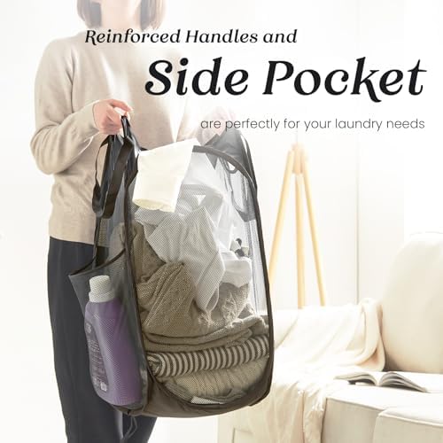 Collapsible Mesh Pop Up Laundry Hamper - Image 3