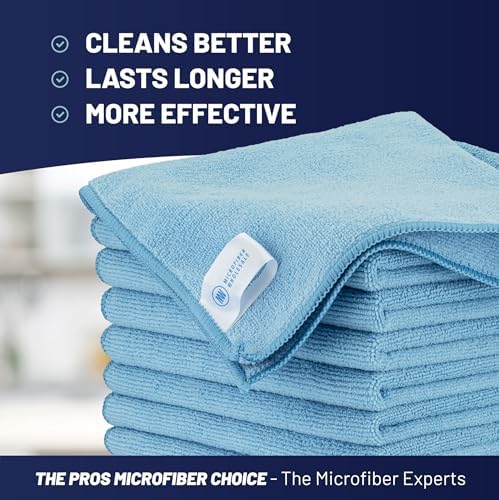 MW PRO Microfiber Cleaning Cloths Blue - Image 2