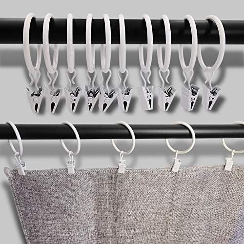 LLPJS 40 Pack Metal Curtain Rings - Image 6