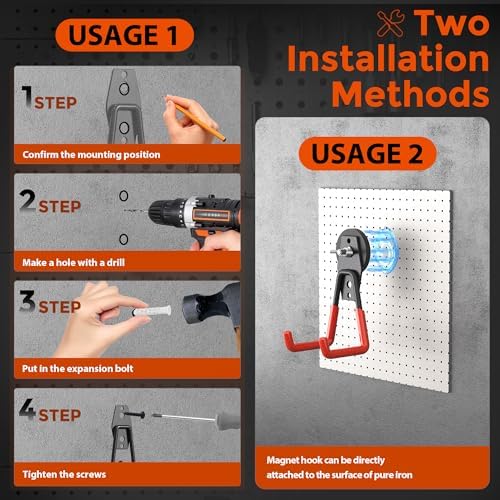 8 Pack Large Magnetic Hooks Heavy Duty, Strong Magnet Storage Hooks - Image 7