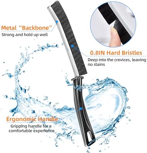 3Pcs Hard-bristled Crevice Cleaning Brush, Bathroom Cleaner Tools - Image 3