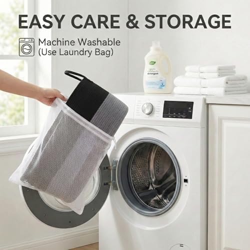 JMvicyroam 115L Extra Large Machine Washable Cotton Rope Blanket Basket - Image 5