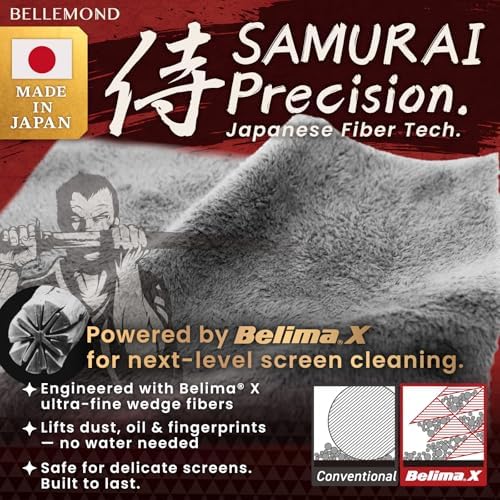 BELLEMOND 「Samurai Cloth」 Japanese Microfiber Cleaning Cloth, Medium 2 Pack - Image 2