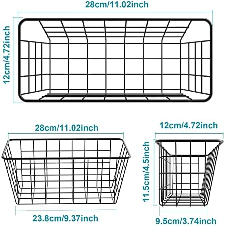 MaraFansie Over the Cabinet Door Organizer Wall Wire Baskets Hanging Kitchen - Image 3
