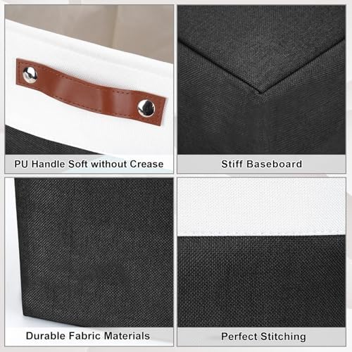 Bagnizer Collapsible Fabric Storage Cubes 11x11 Cube Storage Bins, 4 Pack - Image 6