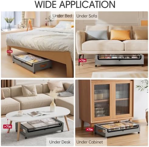 Yecaye 4 Pack Under Bed Storage - Image 6