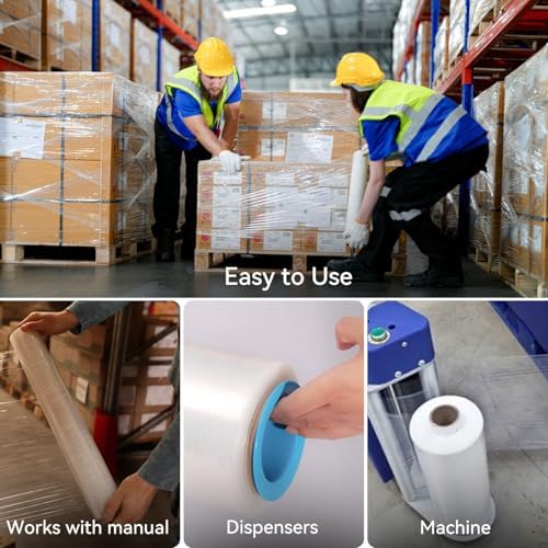 18" x 1500' Plastic Stretch/Shrink Wrap Roll - Image 5