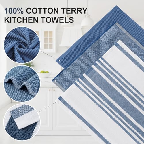 Homaxy Cotton 380 GSM Premium Kitchen Towels, 9 Pack - Image 2