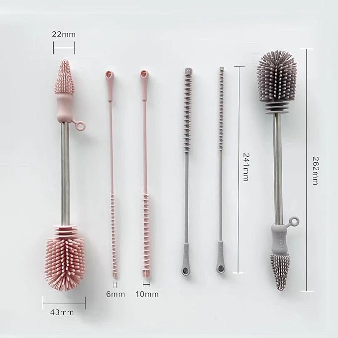 Haakaa Food-Grade Silicone Cleaning Brush Kit 3-Piece | Household Cleaning - Image 7