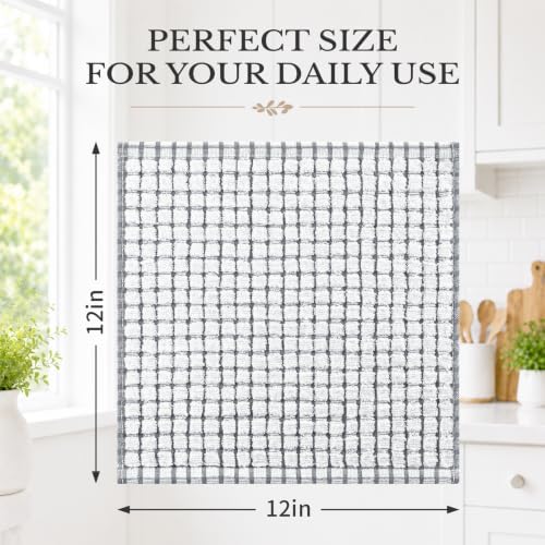 Homaxy 12 Pack Terry Kitchen Dish Cloths - Image 3