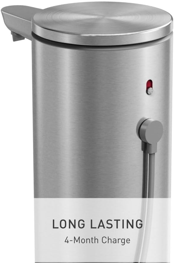 simplehuman Liquid Sensor Pump, 9 oz Automatic Soap Dispenser - Image 5